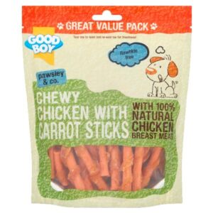 Good Boy Chewy Chicken With Carrot Sticks 320g Dog Treat