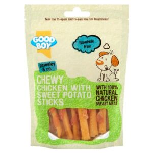 Good Boy Chewy Chicken With Sweet Potato Sticks 90g Dog Treat