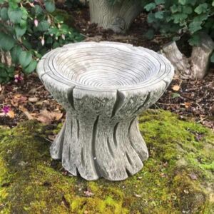 Woodland Stone Bird Bath (Mini) 23cm