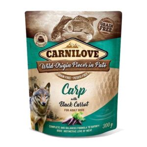 Carnilove Carp with Black Carrot Adult 300g Pouch Wet Dog Food