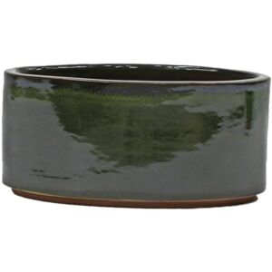 Cambridge Trough Glazed Planter Green 46cm