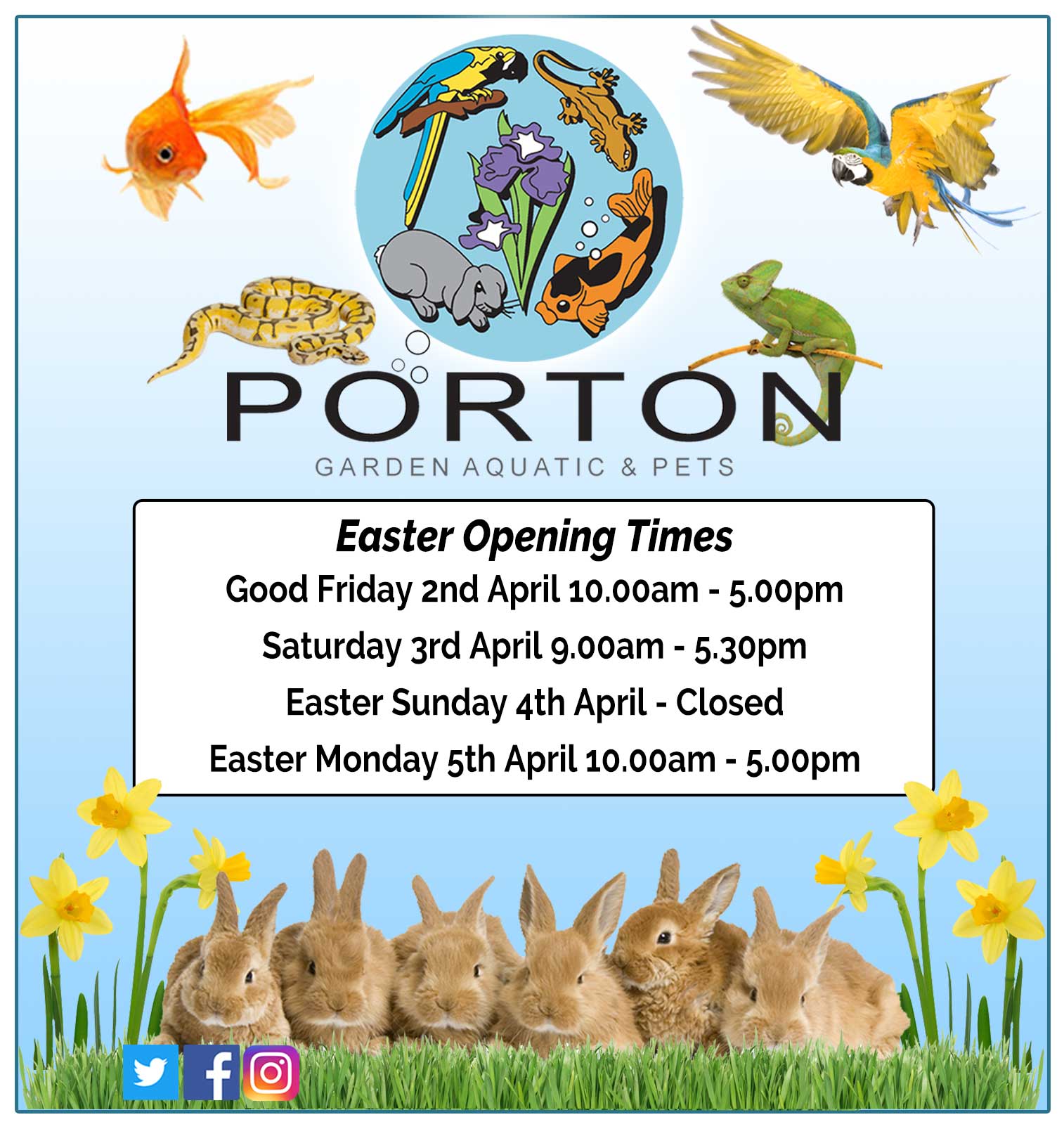 Easter Opening Hours 2021